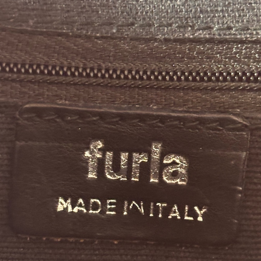 Furla Croc Embossed Clutch - Picture 3 of 11